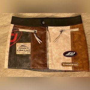Jaded London DAYTONA VEGAN LEATHER MINI SKIRT
